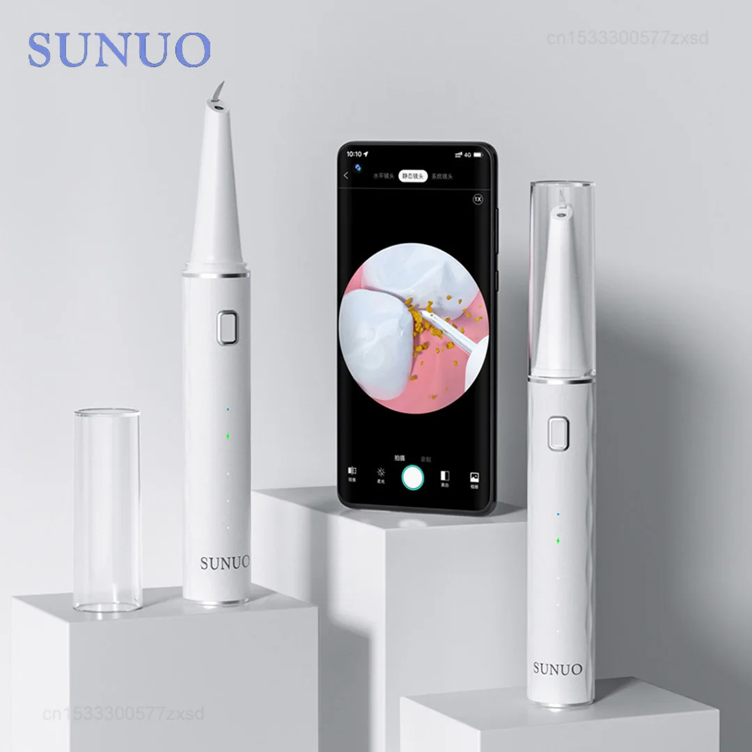 

SUNUO T12 Pro Visual Ultrasonic Dental Scaler Teeth Tartar Stain Tooth Calculus Remover Teeth Plaque Cleaner Teeth Whitening