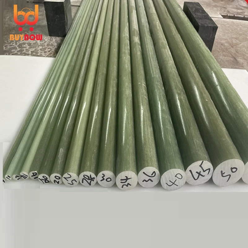 Length 25/50cm G10 Fiber Glass Rods FR4 Light-green Epoxy Resin Rods 3240  Epoxy Bar High Hardness Insulating Material Gasket DIY