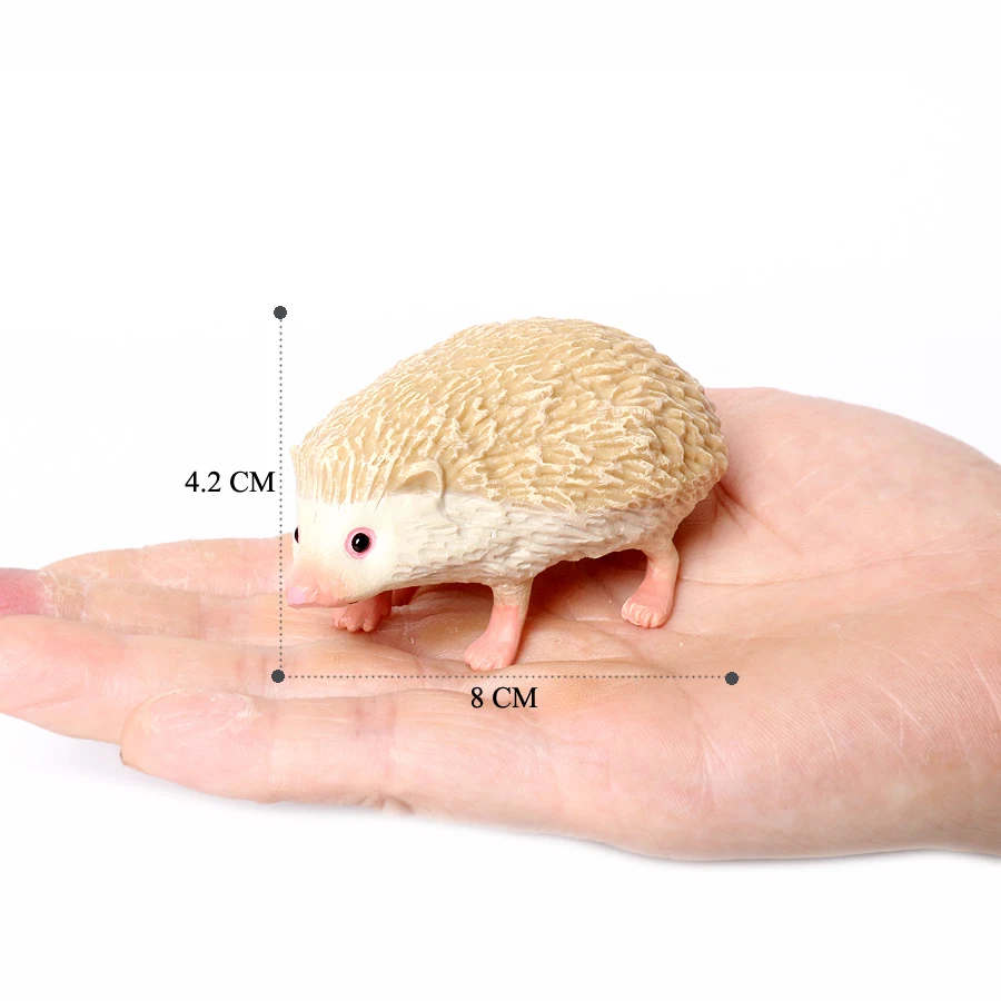 Wildlife Animal Figurines - Hedgehog & Spiny Anteater Desktop Décor Set