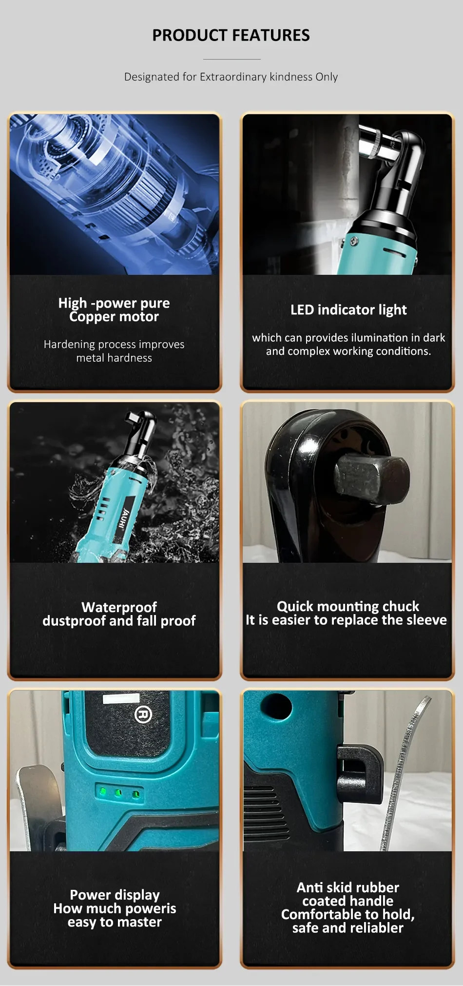 Аккумуляторный гайковерт JAUHI 12В синего цвета | AliExpress