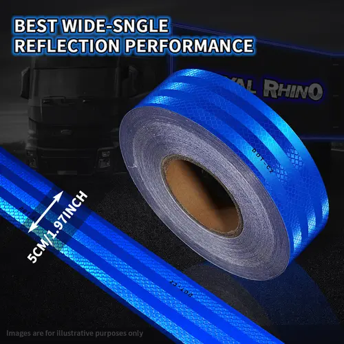 Car Truck Reflective Safety Tape Warning Night Light Waterproof Trailer Reflector Sticker For Car Truck Warning Safety - Image 11