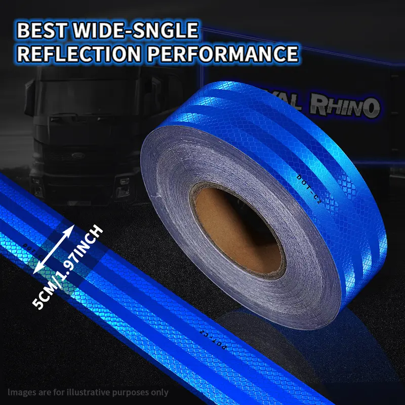Car Truck Reflective Safety Tape Warning Night Light Waterproof Trailer Reflector Sticker For Car Truck Warning Safety - Image 11