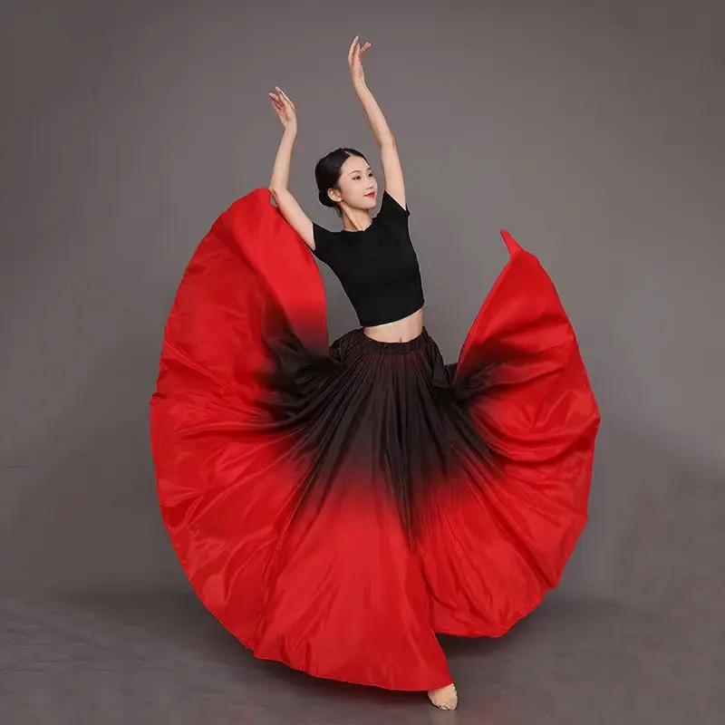 Spain Flamenco Dance Performer Dresses Women Stage Performance Dancing Skirts 360/540/720 Degree Costumes Female Vestido
