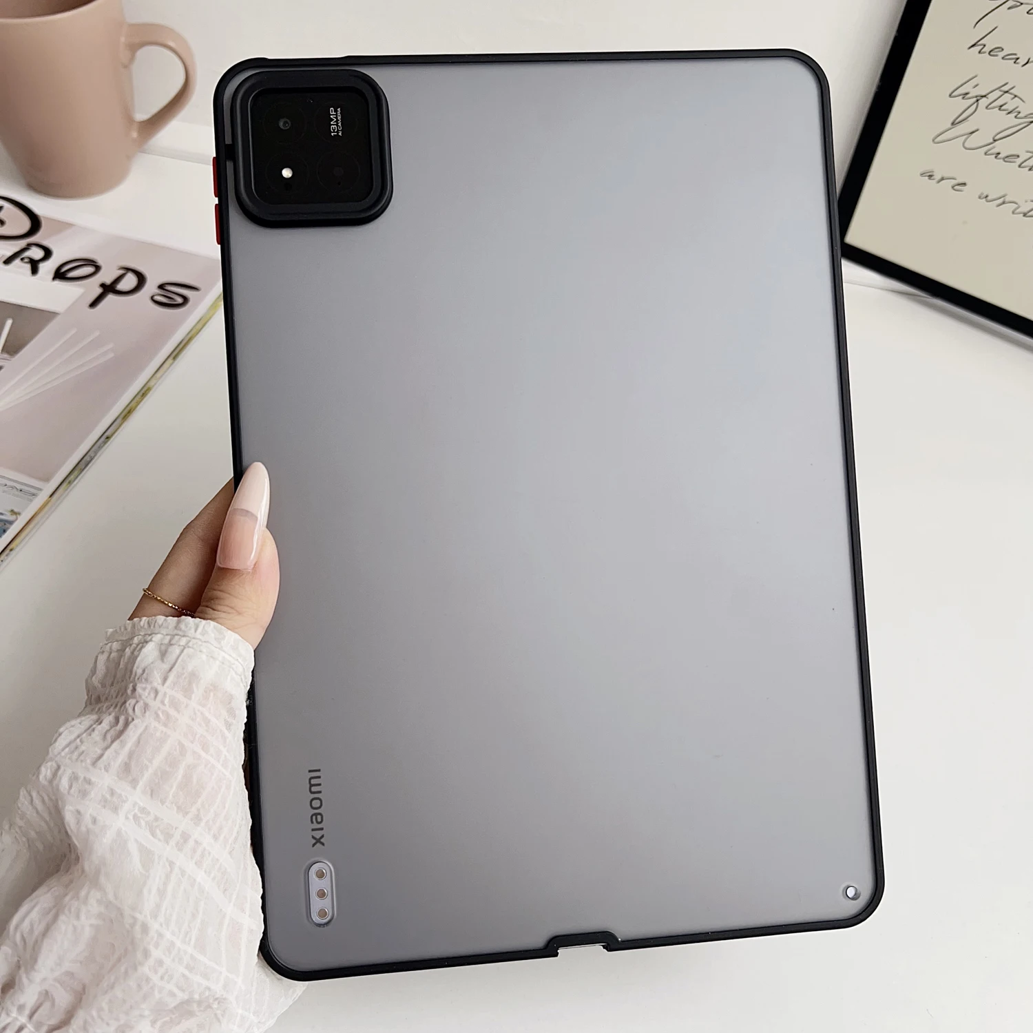 Translucent Matte Shockproof Tablet Case - Hard Protective Cover