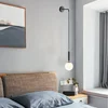 Modern Simple Glass Wall Lamp Nordic Creative LED Luxury Wall Lamps for Living Room Bedroom Bedside Wall Light Fixtures Lighting 6