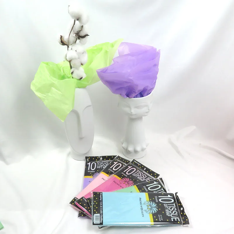 50Pcs Tissue Paper Easter spring DIY handmade Flower Clothing Gift Packaging Wedding birthday decorations Wrapping Papers