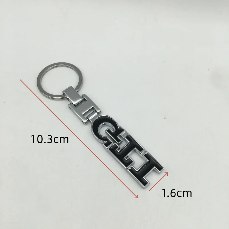 1pcs 3D 금속 GTD 자동차 키 링 엠블럼 키 체인 키 체인 키링 배지 데칼 스타일링 액세서리
