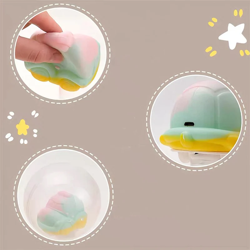 Color Changing Night Lights Intelligent Light Interactive Bubble Balls Sliding Cars Toy Set Fun Patting Toys for Boys And Girls