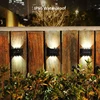 6LED Solar Lights, Outdoor Atmosphere Wall Lamp,Up And Down Light Control for Garden Yard Street Balcony Terrace Halloween Decor 5