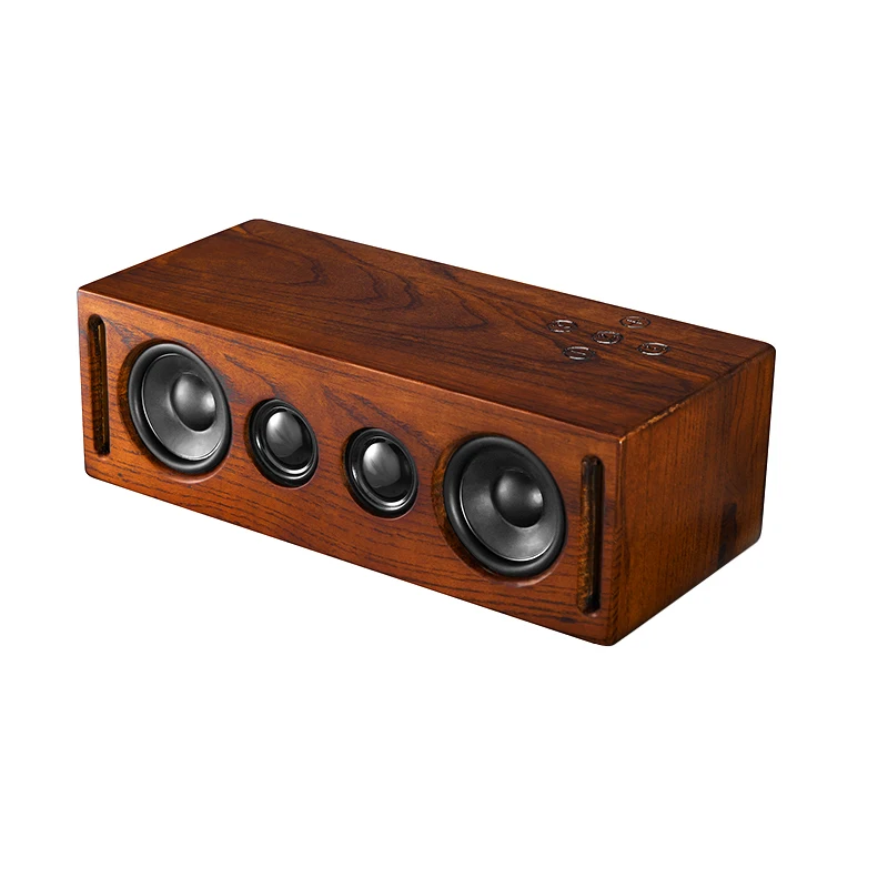 

Bluetooth-Колонка S8 PRO деревянная портативная, Hi-Fi, 3D, два динамика