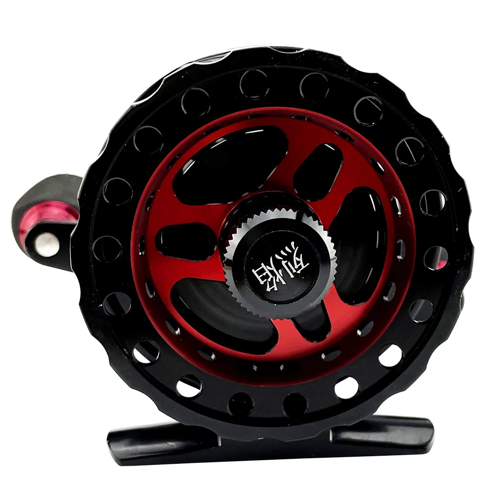 

GHOTDA Ultralight Weight Ice Fishing Reel Fly Fishing Reel Cast Drum Wheel 2.8:1 for Pike Bass Winter Fishing Tackle