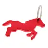2x Aluminum Horse Pattern Bottle Opener with Keychain Bag Pendent 4