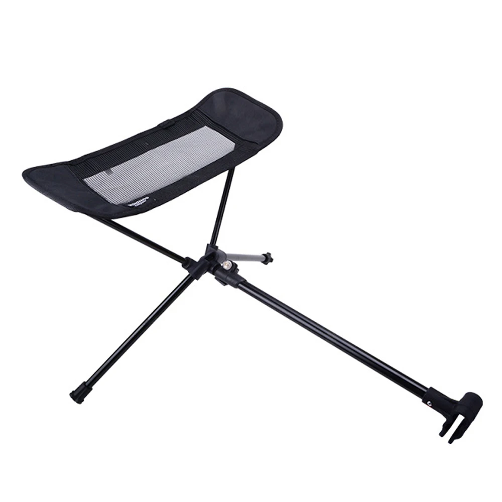 

Folding Moon Chair Aluminum Alloy Foot Rest Stool Portable Chair Extendable Footrest Outdoor Camping Recliner Footrest Stool