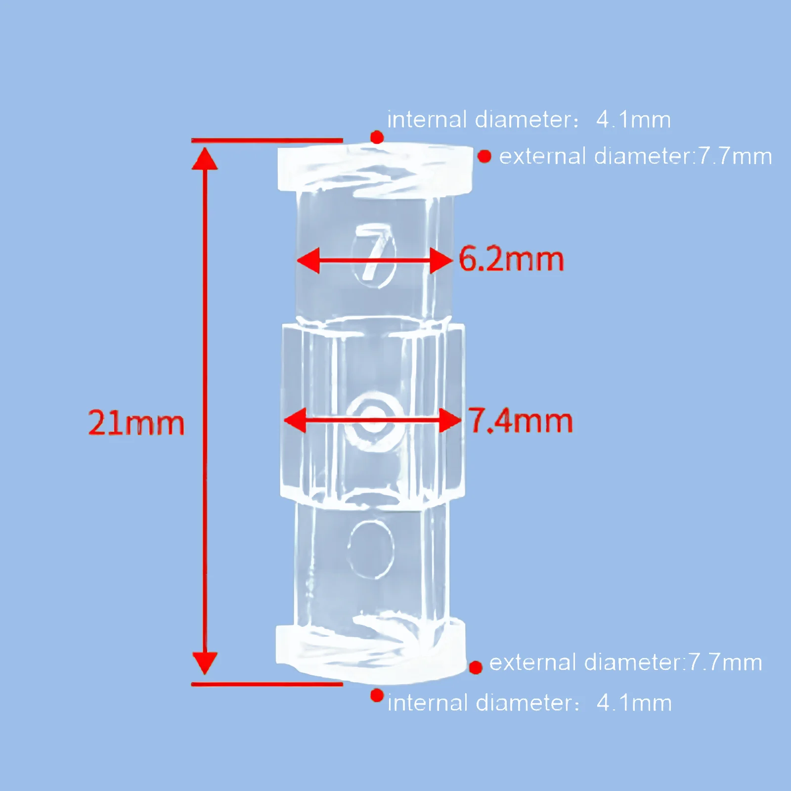 Coupler Syringe Connector Transparent Female to Female Luer Lock Sterile Individual Packaging Sterile Luer Syringe Connector