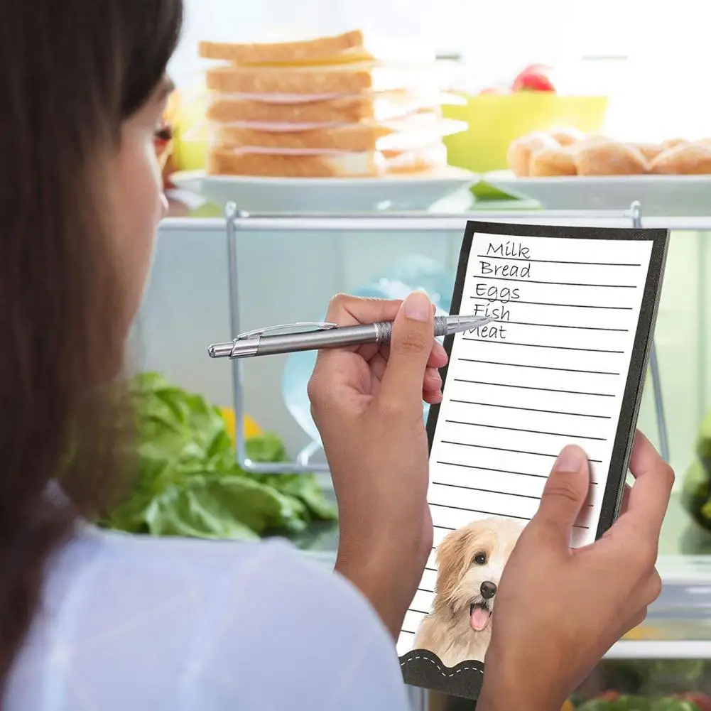 

Magnetic Notepads for Refrigerator Eco-friendly Cartoon Magnetic Note Pads for Fridge Save Time with Versatile Home for Office