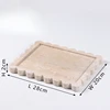 Wabi-Sabi Style Retro Natural Yellow Travertine Fruit Plate Tray Ornament Jewelry Plate Home Decor 6