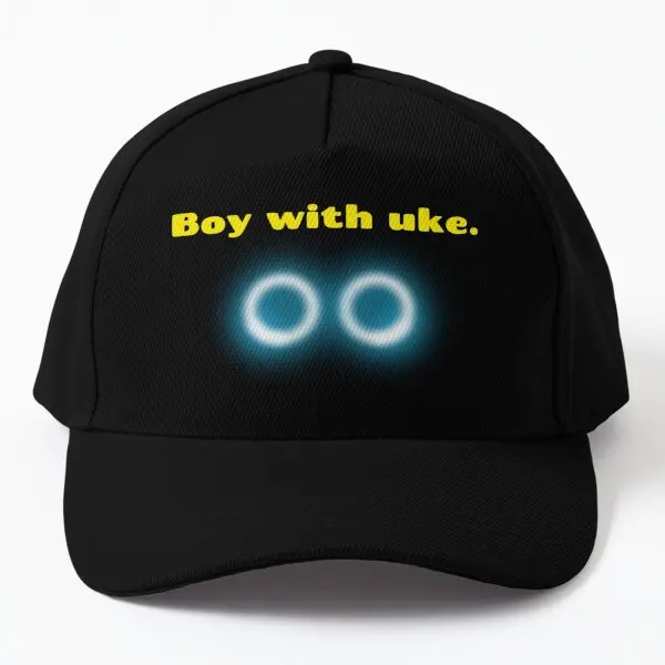 

Boy Uke He Is With A Uke Ukulele Baseball Cap Hat Casual Women Sport Casquette Bonnet Sun Fish Hip Hop Printed Spring