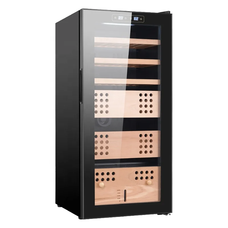 50L-450L Humidity Temperature Control Compressor Thermoelectric Electronic Humidor Wine Cigar Cooler For Cigar