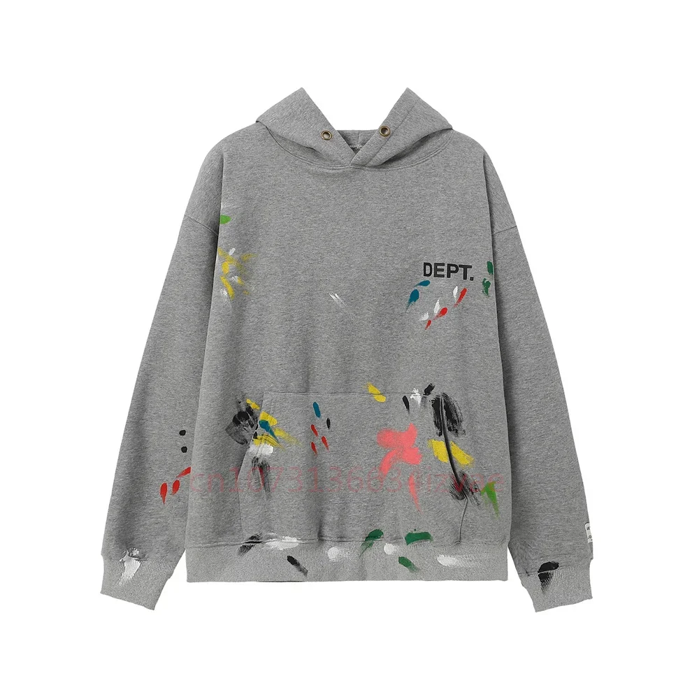 DEPT Fashion Hoodies for Men and Women Letter Print Hoodie Autumn Winter Long-sleeved Pullover Couple Casual Sweatshirts
