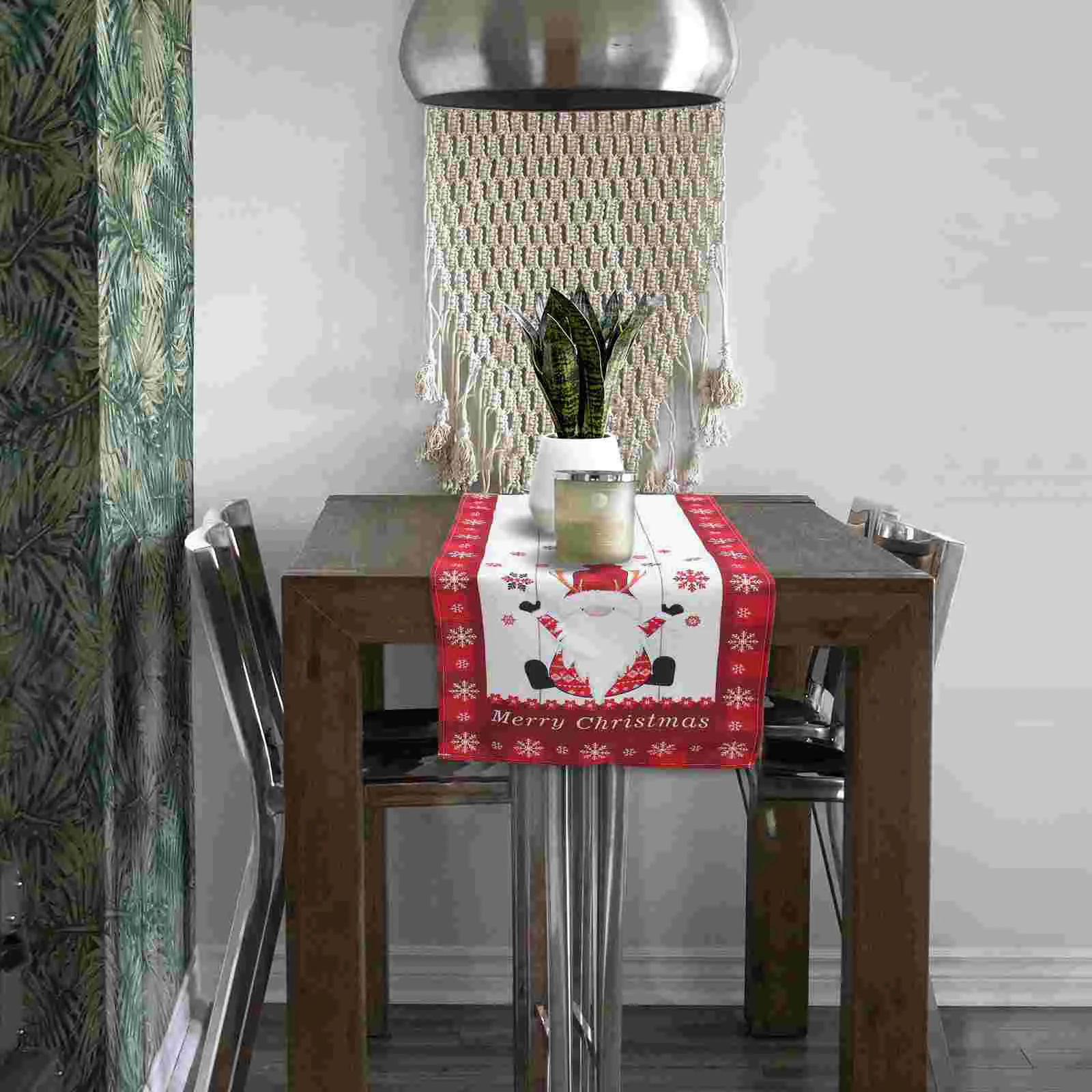 

Decorative Table Runner Dining Party Xmas Christmas Dinner Ornament Ornaments Red