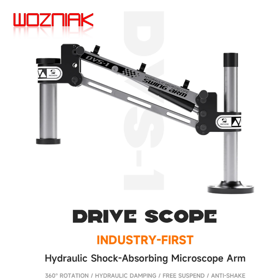 MECHANIC DVS-1 Hydraulic Shock Absorbing Microscope Arm with 360 Rotation and Anti Shake For Phone Repair Microscope Arm Tool