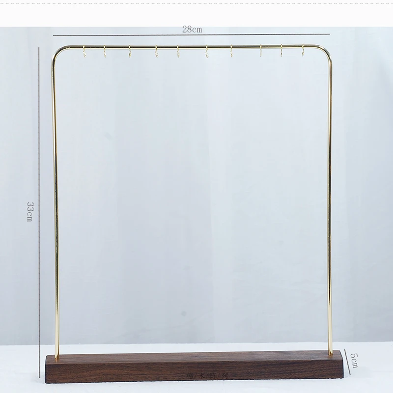 호두 귀걸이 목걸이 팔찌 쥬얼리 선반 홀더 주최자 카운터 펜던트 쥬얼리 디스플레이 스탠드 금속 S 후크