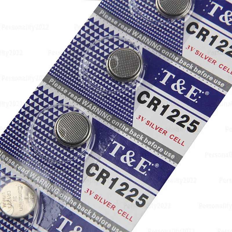 CHAKAE Pack Of 10pc/5pc CR1225 Button Cell Batterie CR1225 3V For Watches, Calculators, Key Electronics - Foto 4