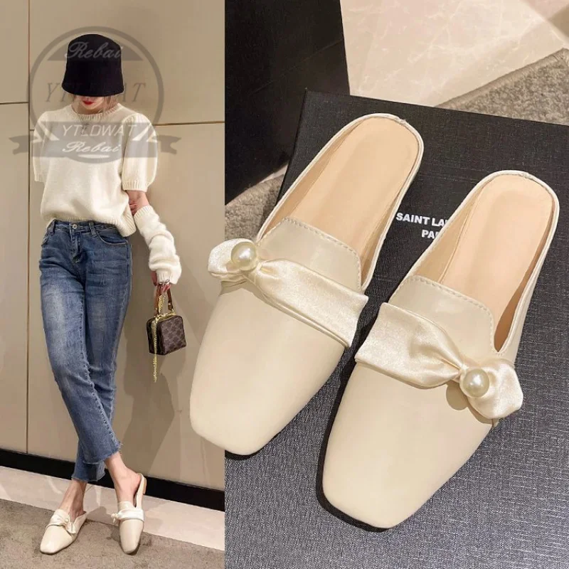 

2024 NEW Fashion Flats Brand Design Square Toe Women Ballet Shoes Casual Buckle Strap Female Dress Shoes Low Heels