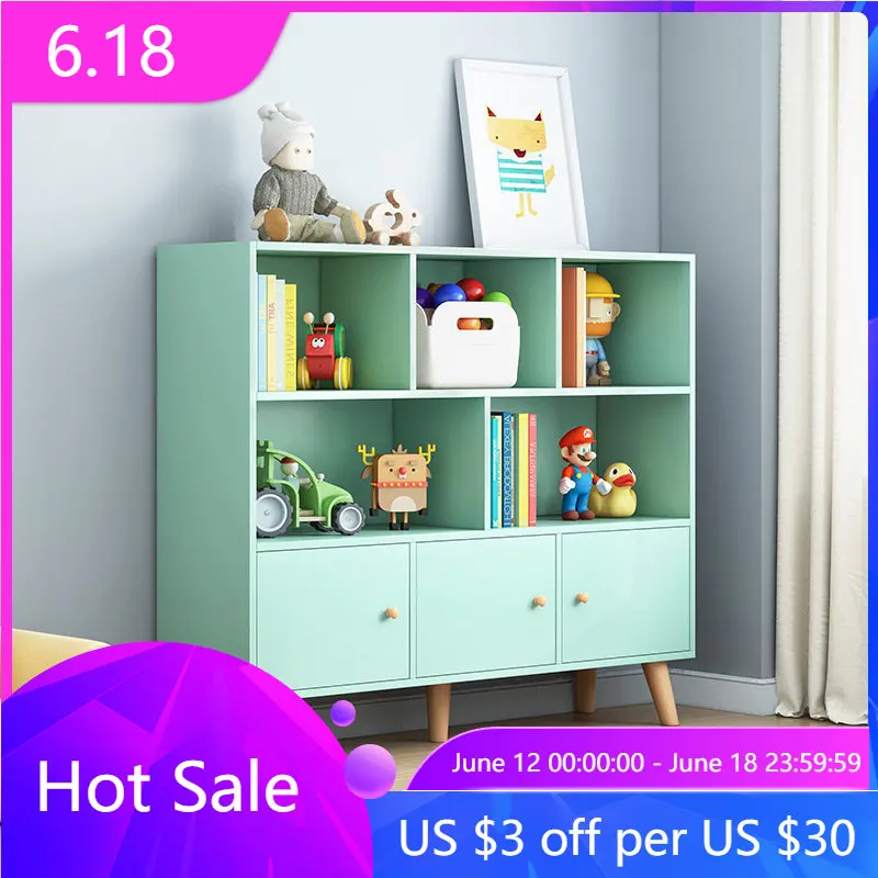 Bookcase Multifunctional Children's Bookshelf Bookcase Rack Simple