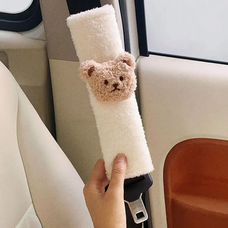 

Seat Belt Shoulder Protector Auto Plush Shoulder Pad for Seat Belt Skin Friendly Fabric Protection Supplies for Backpack Golf