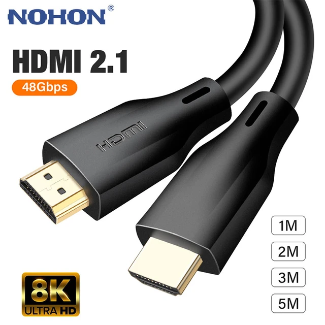 HDMI 8K Cable 8K/60Hz 4K/144Hz HMDI 2.1 Weave Cable 48Gbps For HDTV  Splitter Switcher PS5 Ps4 Projector eARC Dolby Vision UHD - AliExpress