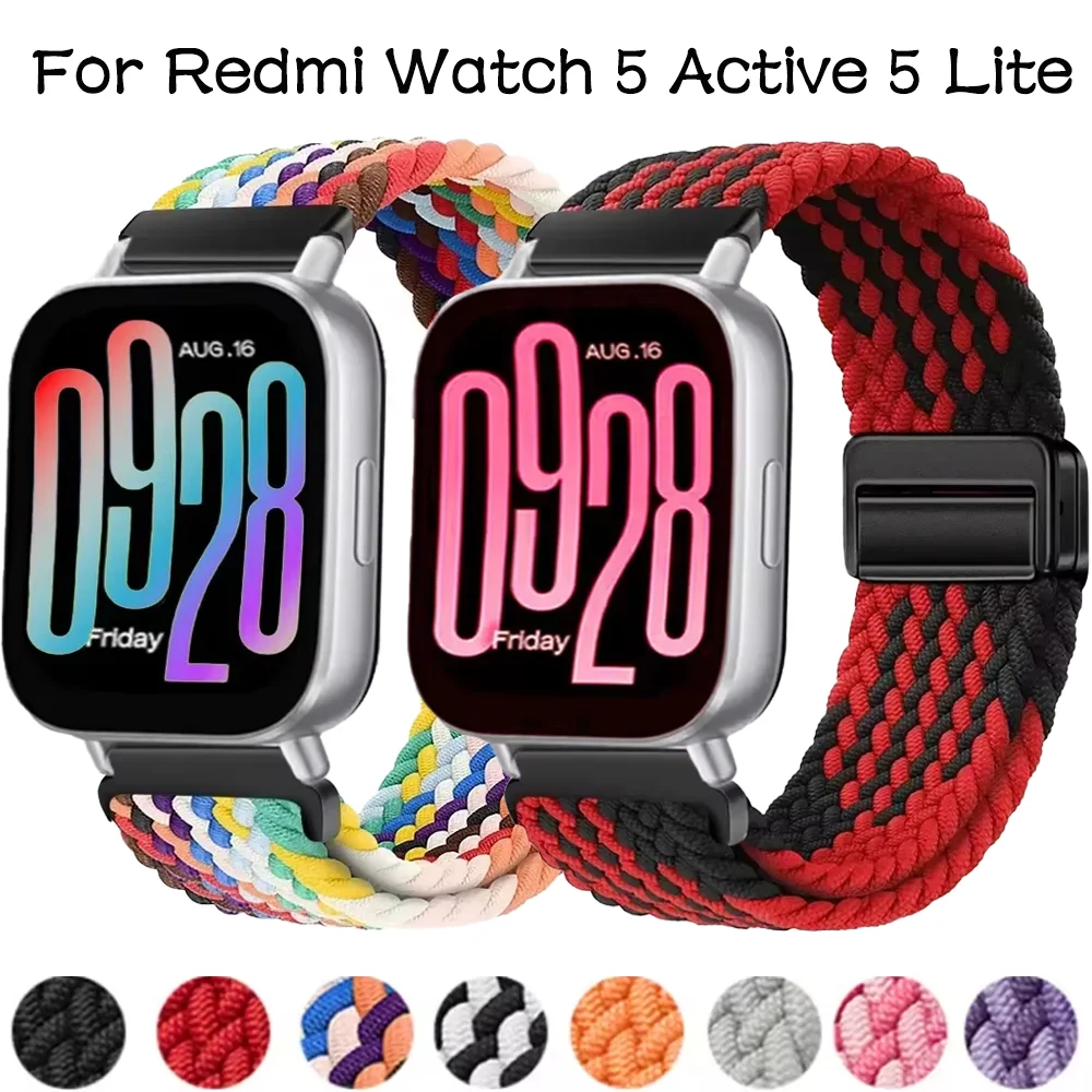 Nylon Braided Adjustable Magnetic Watch Strap - Universal Fit