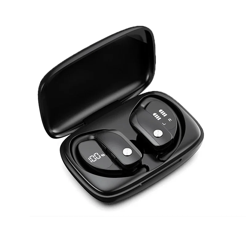 Bluetooth Headphones True Wireless Earbuds 1 NVAHVA Bluetooth Headphones True Wireless Earbuds Ear Hook Sports Headsets TWS Bass Gaming Earphones with Mic IPX5 Waterproof bluetooth headphones,bluetooth headset,wireless earbuds