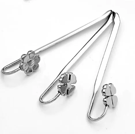 Lucky Four-Leaf Clover Metal Bookmark Student Gift Swan Neck Craft Bookmark