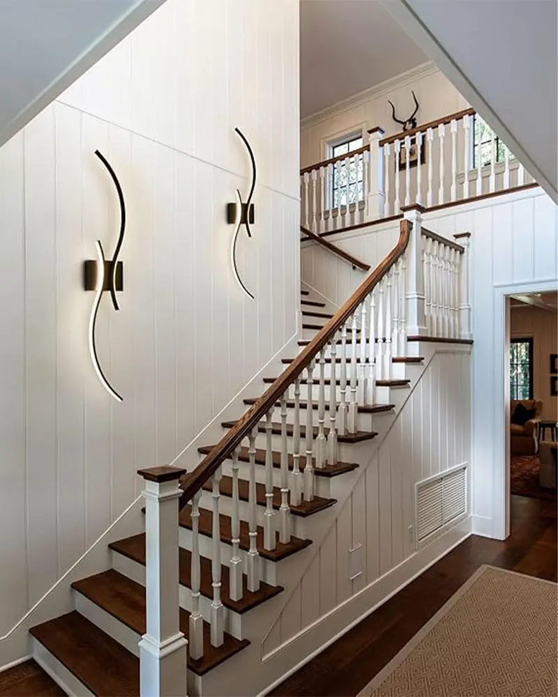 Nordic LED Wall Light in Corridor