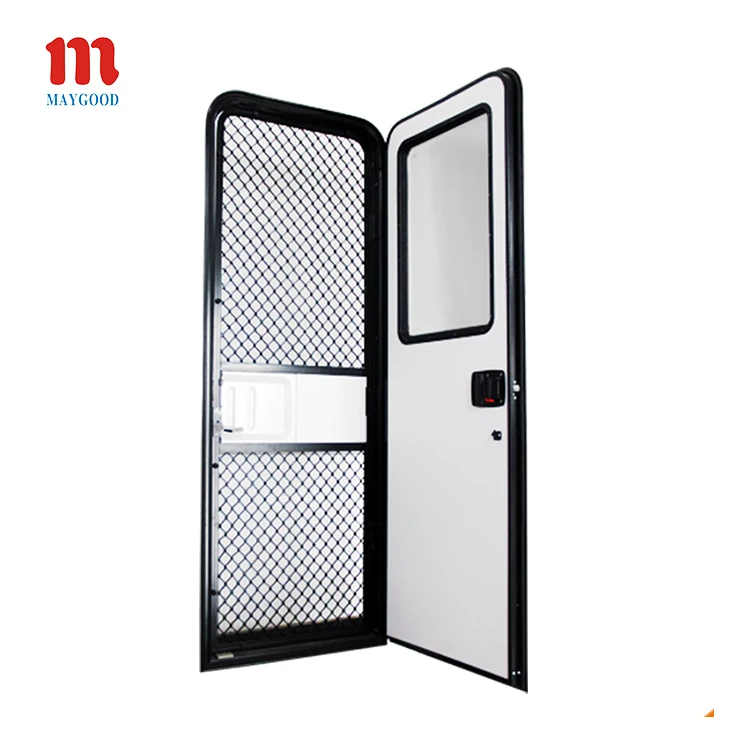 

Luxury MG16RD Motorhome Caravan RV entry Door with Acrylic Glass Window and Both of Card Access and Key Access