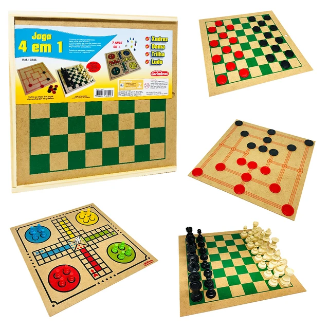 Jogo de Dama and Ludo Educativo Infantil Tabuleiro in Madeira - AliExpress