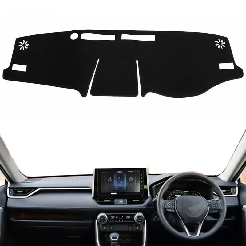 

For TOYOTA RAV4 XA50 2019 2020 Dashmat Dashboard Cover Pad Mat Dash Sun Shade Instrument Protect Carpet Car Styling Accessories