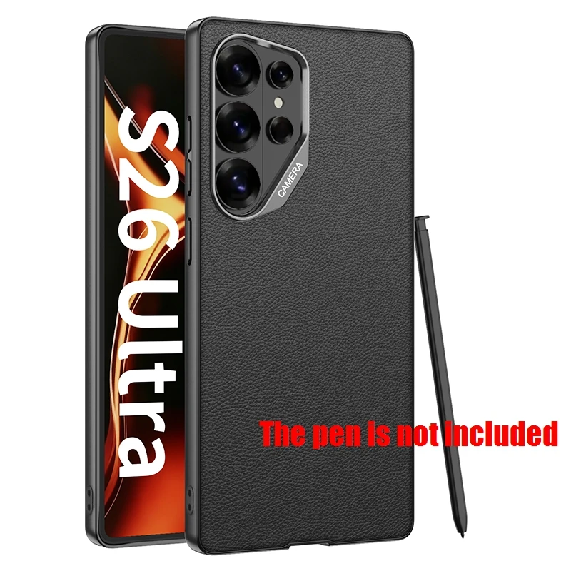 PU Leather Case with Plating Camera Protection and Soft Cover