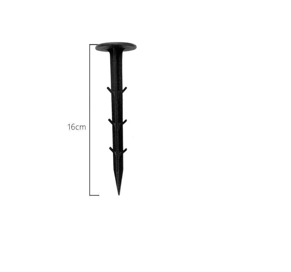 50pcs Ground Nail Film Fixed Garden Pegs Greenhouse Film Weed Prevention Ground Cloth Sunshade Fly Net Plastic Fixed Pegs