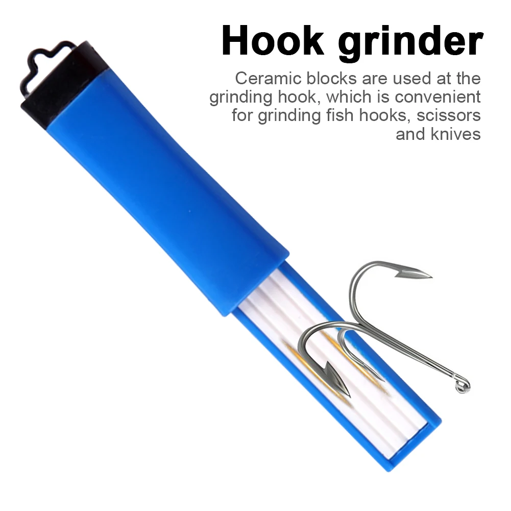 HookGrindingDeviceEasyToUseFishingHookSharpeningHoneRoundTip