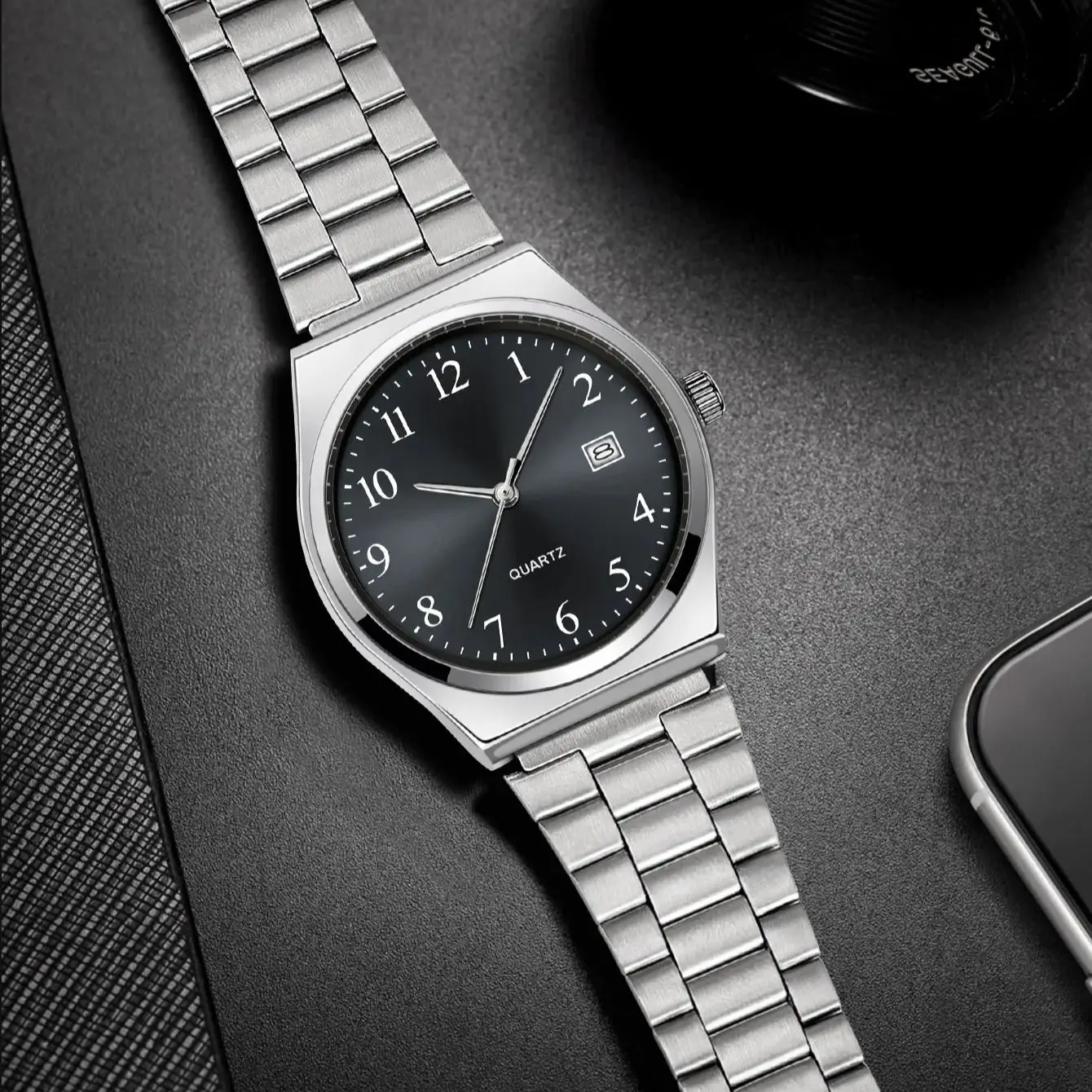 LUCKY FOX - Stylish & Minimalist Stainless Steel Wristwatch with