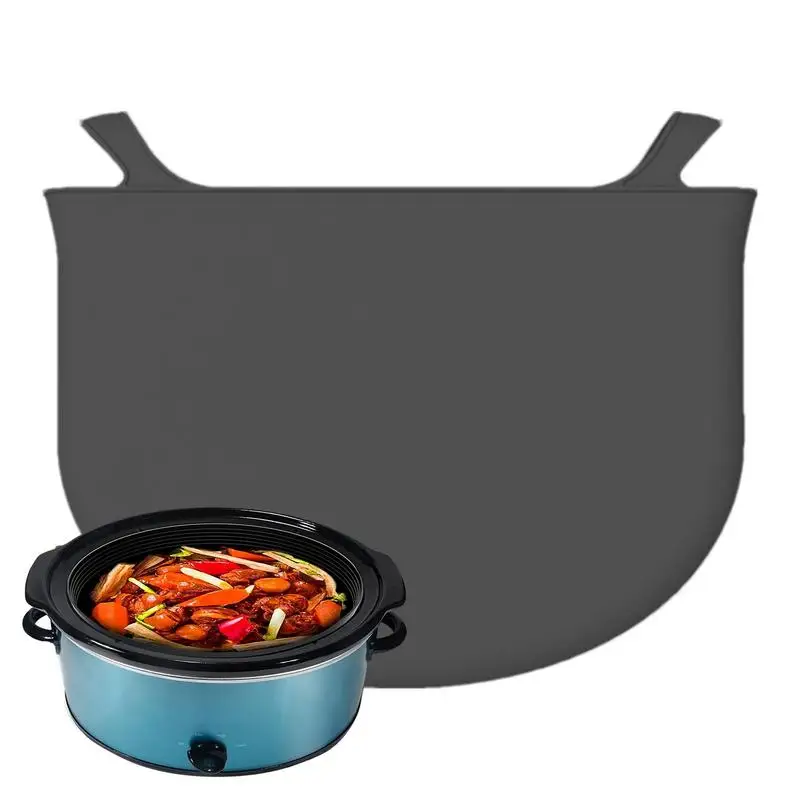 Small Slow Cooker Liners 4pcs Silicone Slow Cooker Liner 6 7QT Leakproof Slow Cooker Divider