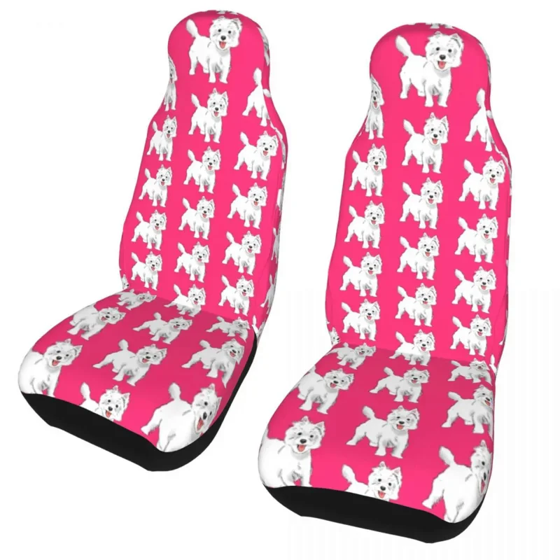 

Westie West Highland White Terrier Car Protector Interior Accessories For SUV Dog Auto Seat Cover Fabric Hunting