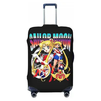 Custodia protettiva per valigia personalizzata Sailors Moon Usagi Tsukino Coperture protettive per bagagli giapponesi elastiche per 18-32 pollici