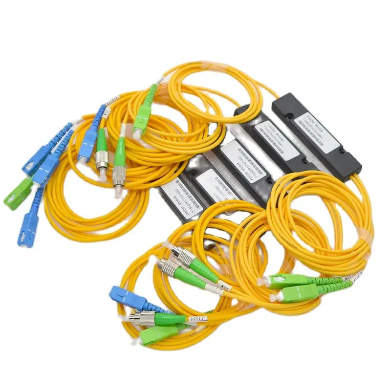 

FTTH CATV 10pcs 1x2WDM FWDM Fiber Wavelength Division Multiplexer 1314/1490/1550nm Combiner EPON GPON SC FC Connector Wholesale