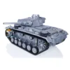 Metal 1/16 Mato Panzer III KIT RTR RC Tank Infrared Barrel Metal Color 1223 TH00655 5