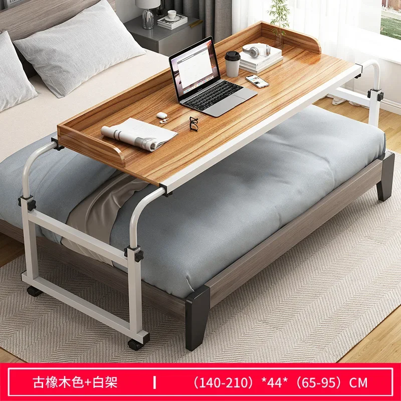 Length& Height Adjustable Rolling Table Computer Desk Home Office Writing Desk Notebook Table Top Sofa Bed Across The Bed