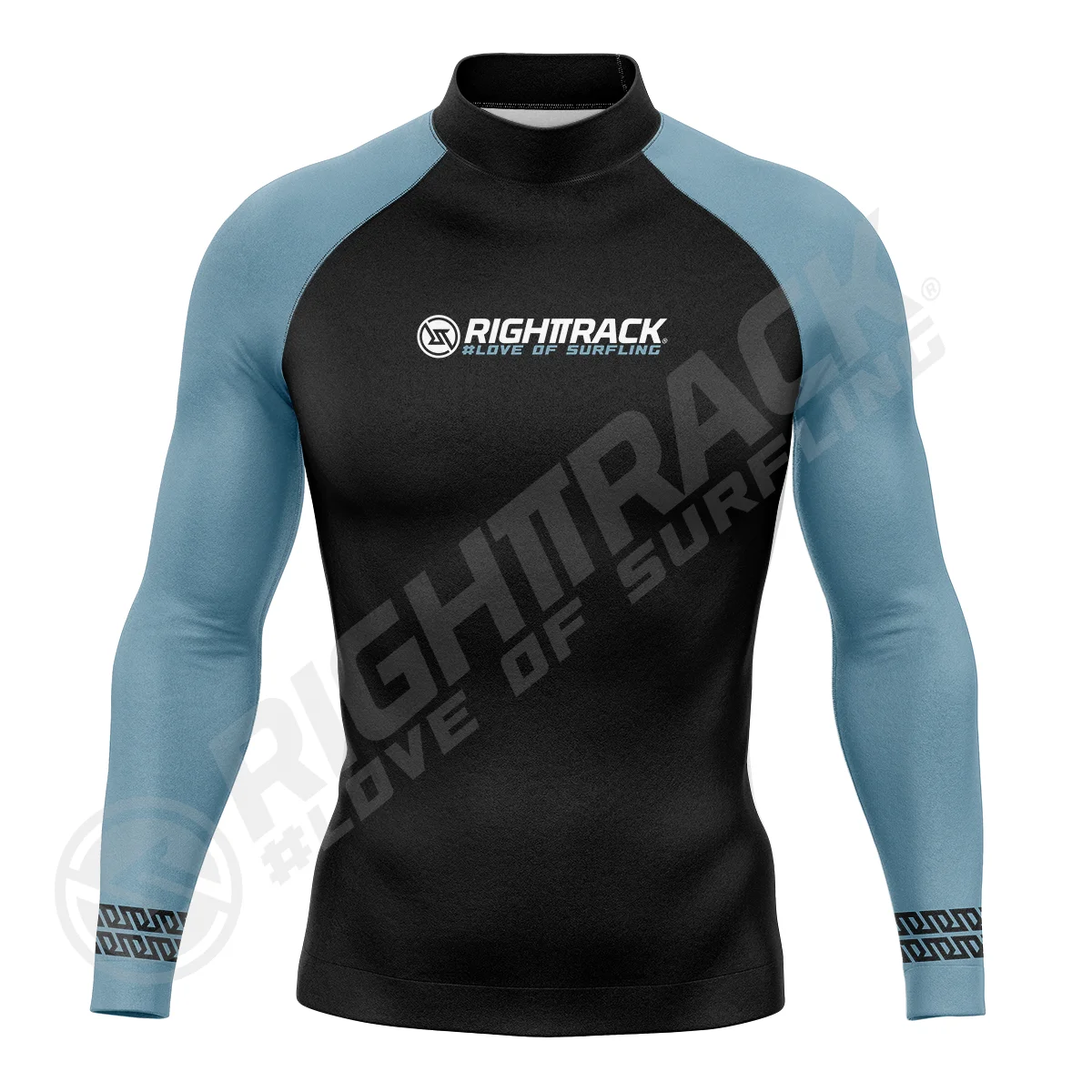 Hot Men's Rashguard Long Sleeve Surfing Shirts Sunscreen Lycra Fabric Surf Sweatshirt UV Protection RIGHTTRACK Swimwear