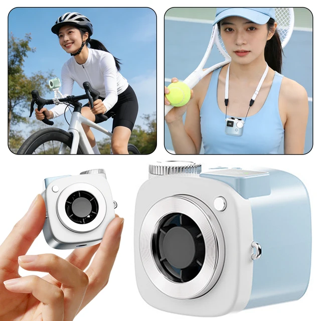 Mini ventilateur de caméra, nouveauté Unique, conception en forme de caméra, affichage de 1 à 199 niveaux, ventilateurs Usb mignons pour les activités de plein air 1
